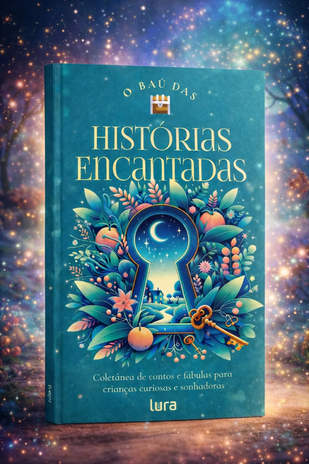 Mockup do Livro O Baú das Histórias Encantadas
